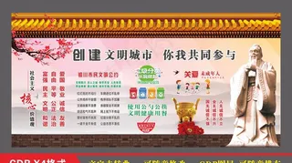 创文 创建文明城市 5加N图片