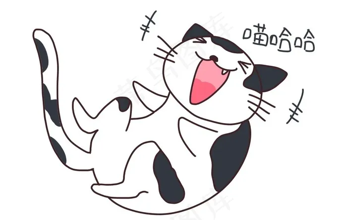 卡通猫图片psd模版下载