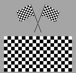 赛车旗 黑白格子  小旗子图片