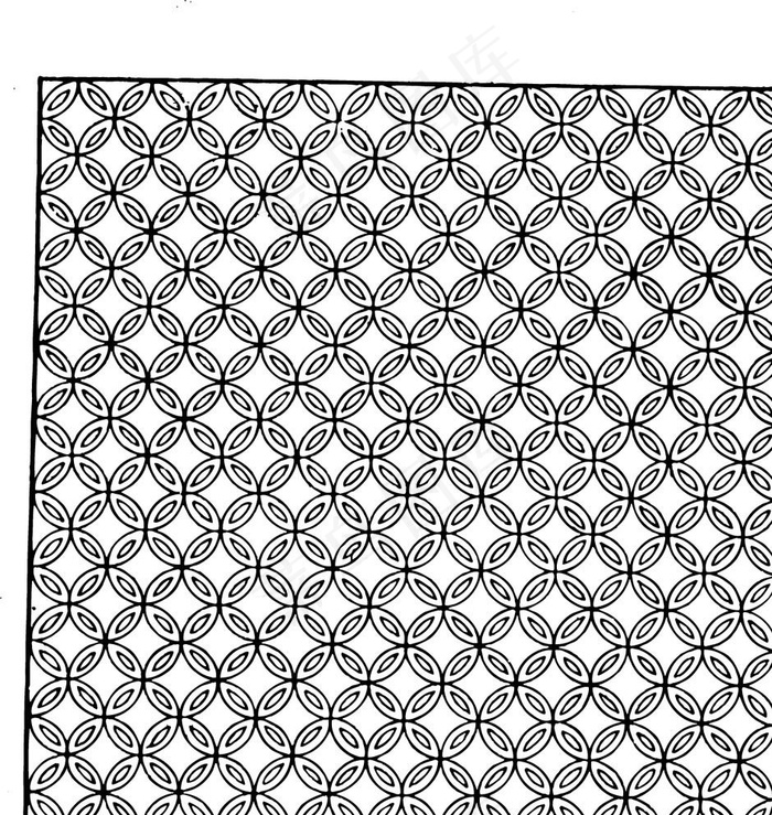 圆圈底纹 底纹 窗花图片