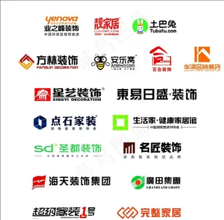建材装饰logo图片