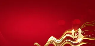 地产红色交房展板图片