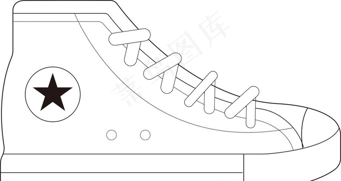 图标 小图标 鞋子 板鞋 鞋带图片ai矢量模版下载