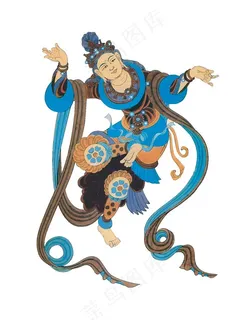 敦煌风格菩萨画像图片 敦煌风格菩萨画像图片