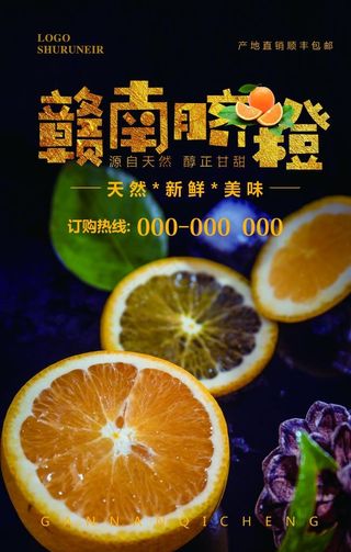 脐橙海报图片