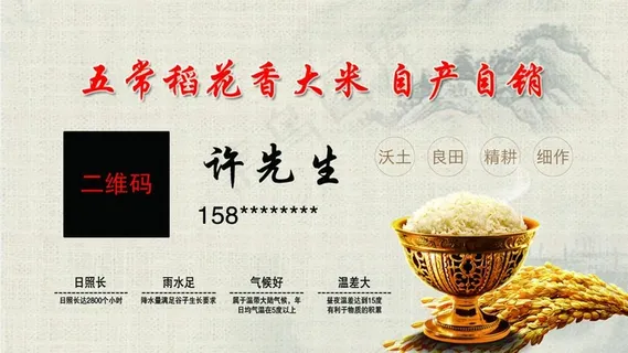 大米名片图片