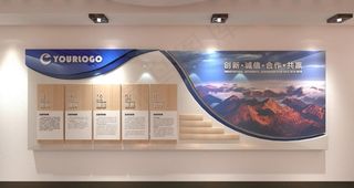 企业公司文化墙展厅照片墙图片