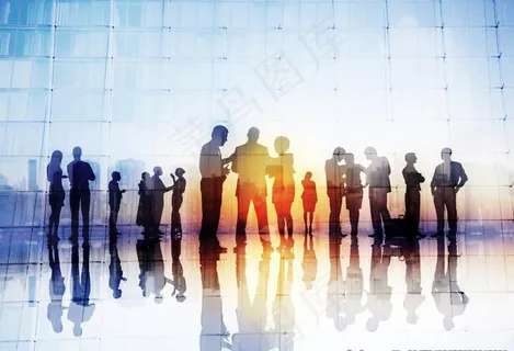 职场商务剪影图片