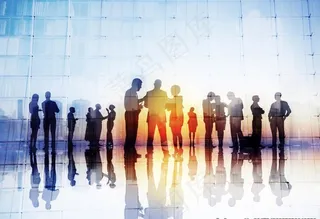 职场商务剪影图片