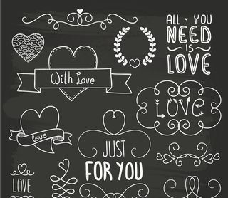 手绘爱装饰图片