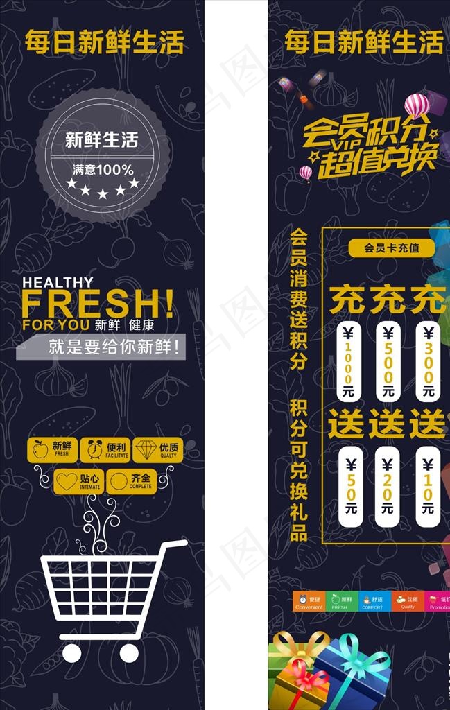 超市宣传广告图片cdr矢量模版下载