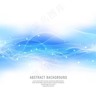蓝色抽象曲线背景图片