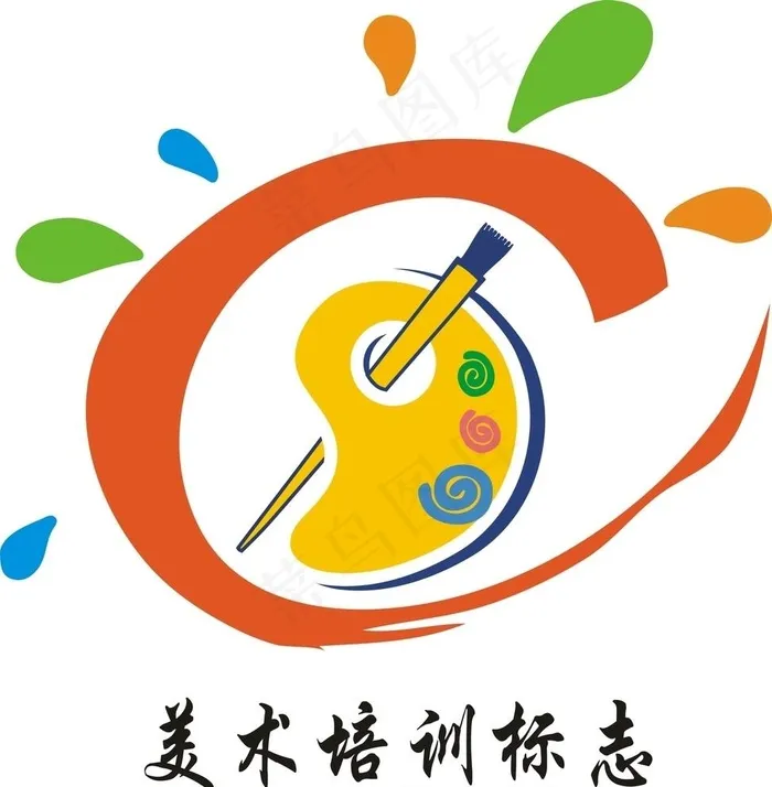 美术培训logo图片cdr矢量模版下载
