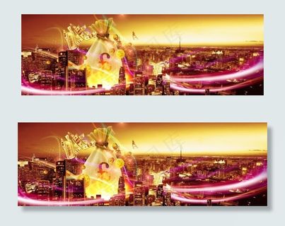 地产背景  金色城市 黄金财富图片