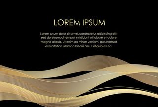 金色线条抽象封面图片