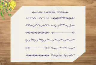 花边分割线图片