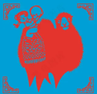 沙漠歌声剪纸图片