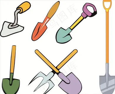 卡通铲子图片