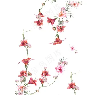 淡雅手绘花图片