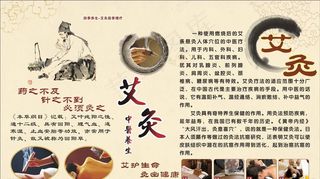 艾灸 养生 艾灸筋骨 中医图片