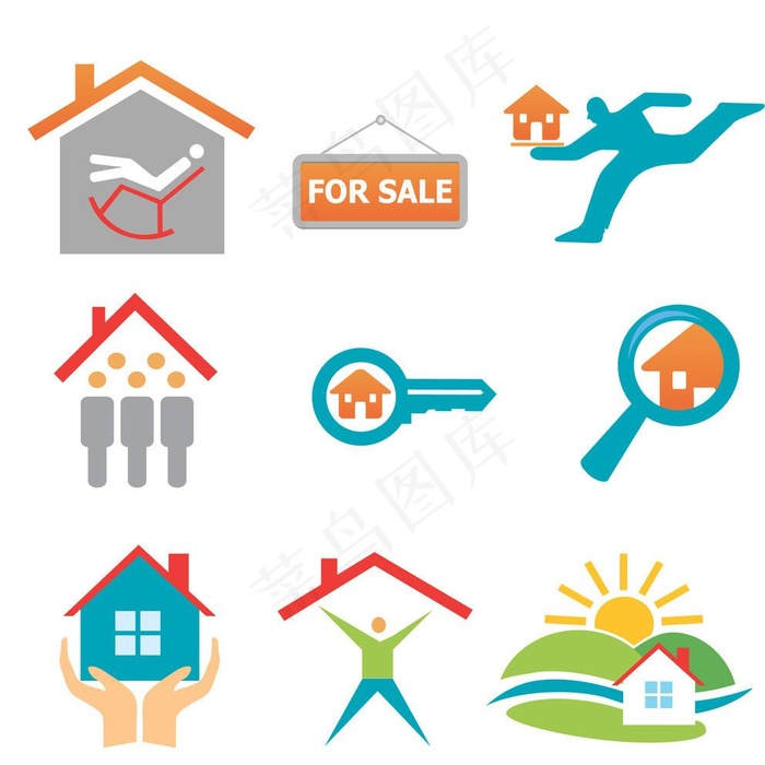 房子房地产logo图片