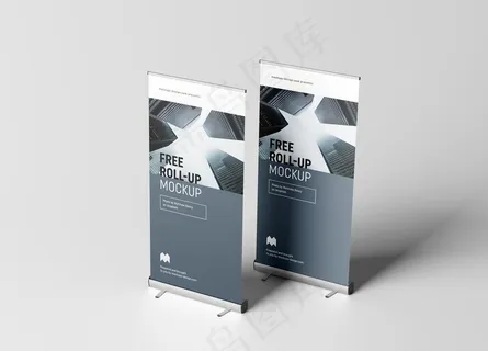 易拉宝样机图片