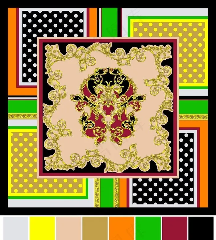 丝巾 方巾图案图片 丝巾 方巾图案图片