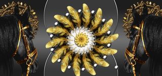 轻奢三联画图片