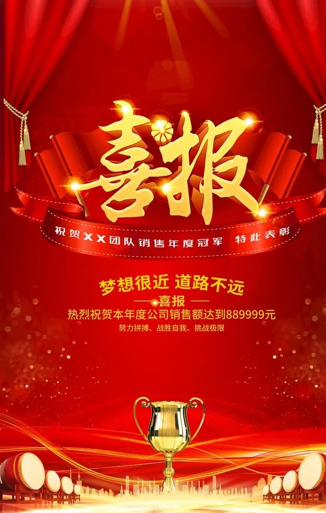 喜报图片(7087X10630(DPI:300))psd模版下载