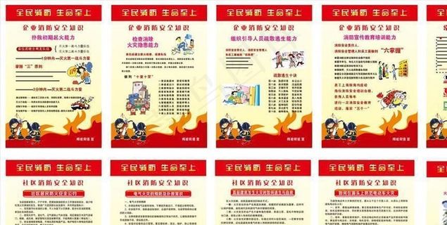 消防展板图片