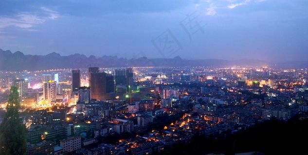 文山夜景图片