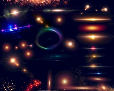 星光光效光线光晕光点光圈图片