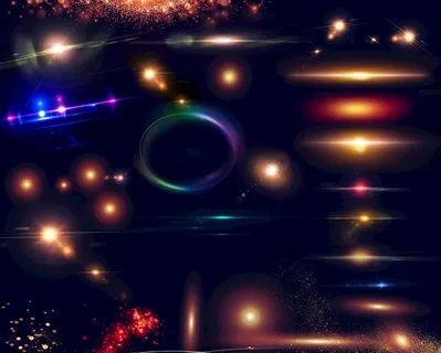 星光光效光线光晕光点光圈图片