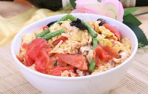鸡蛋捞面图片
