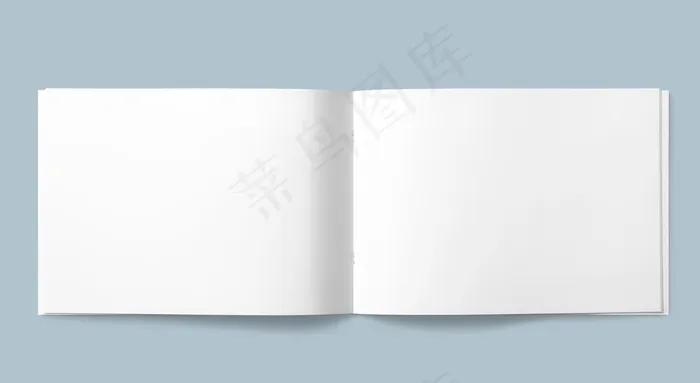 画册白纸贴图模板图片(4750X2750(DPI:300))psd模版下载