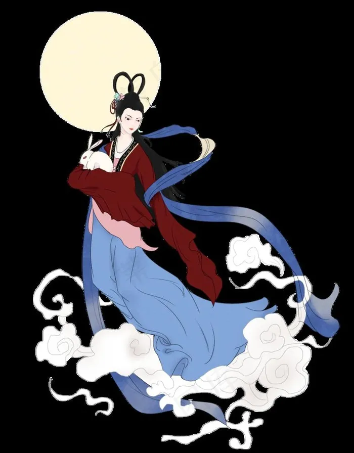 嫦娥奔月图片psd模版下载