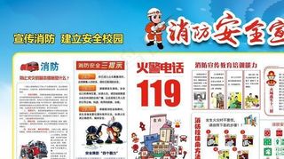 消防展板图片