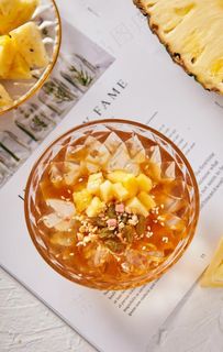菠萝冰粉图片
