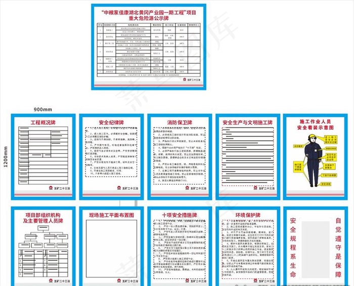 五矿二十三冶九牌一图图片cdr矢量模版下载