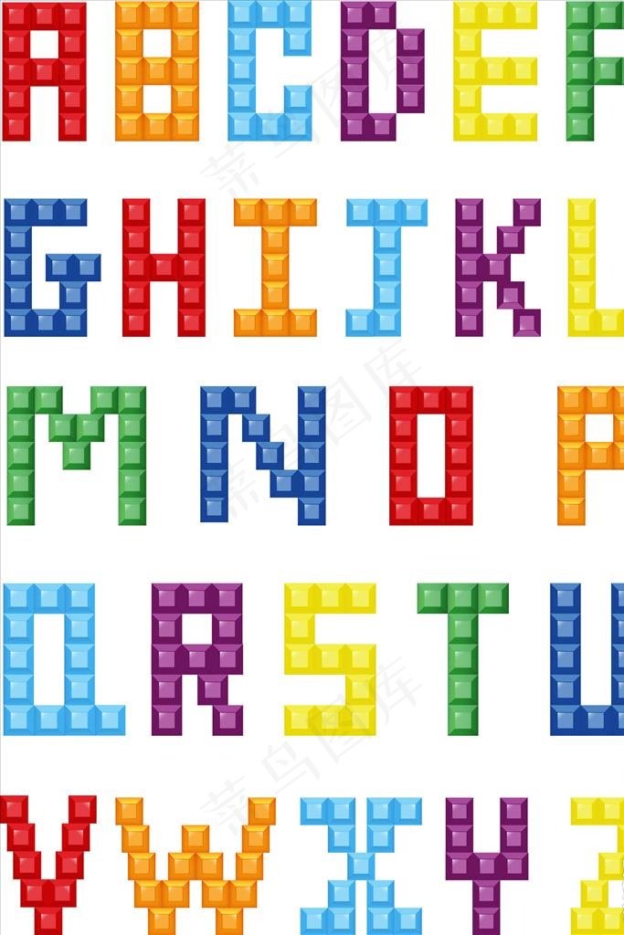 矢量英文字母素材图片
