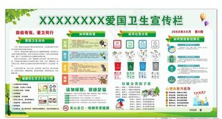 爱国卫生宣传栏图片