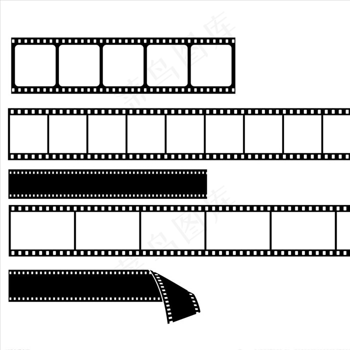 胶卷图片ai矢量模版下载