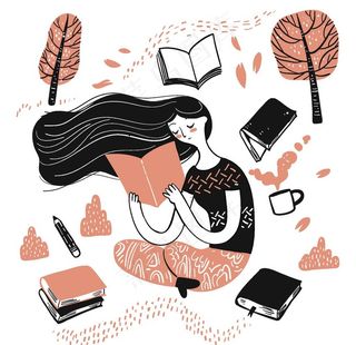 小清新水彩情侣生活涂鸦图片