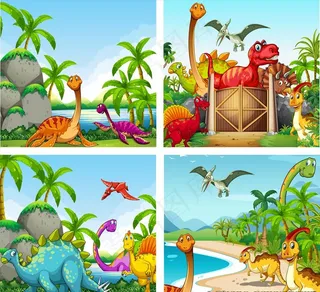 卡通恐龙背景图片