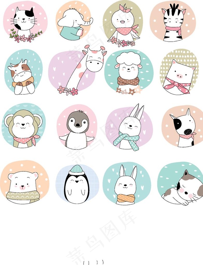 卡通动物图片