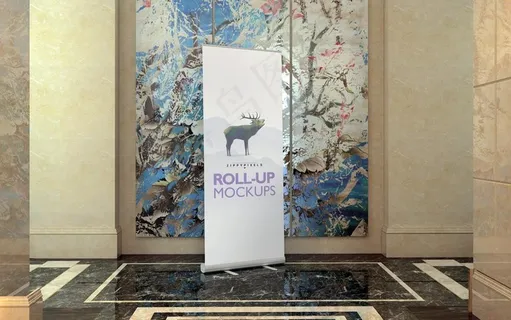 易拉宝样机图片