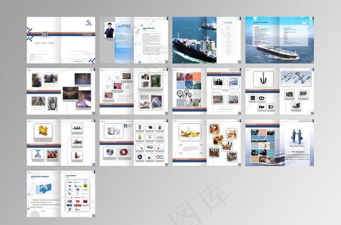 船舶画册图片(426X291)cdr矢量模版下载