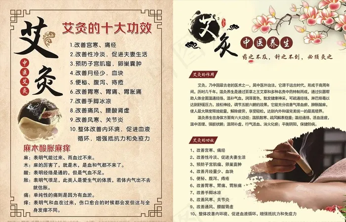 艾灸单页图片(2551X3437(DPI:300))psd模版下载
