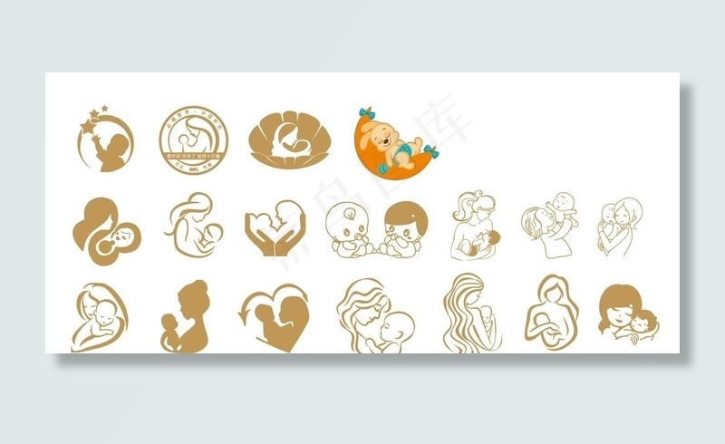 矢量母婴图片