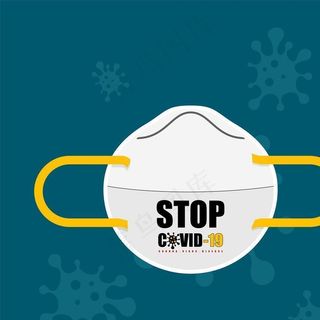 新冠病毒预防宣传背景图片